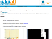 Tablet Screenshot of bandwidthmeter.co.uk